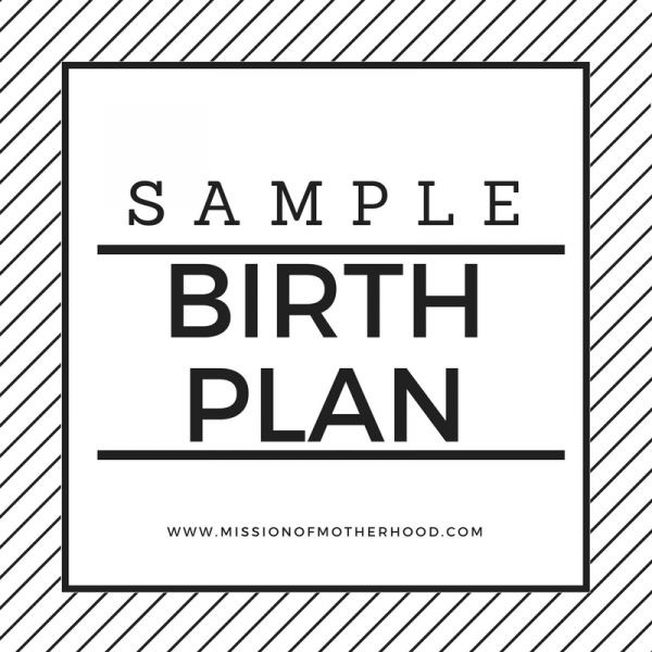 Sample Birth Plan